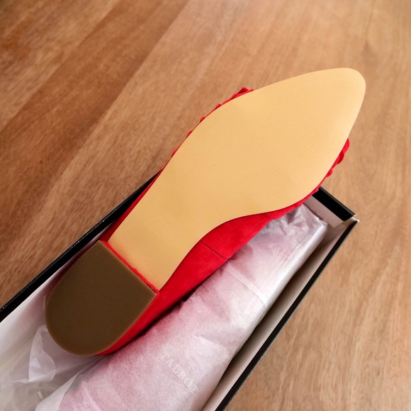 Talbots Red Pop Edison Bow Flats 11M — NWT - Picture 8 of 9